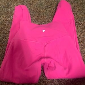 sonic pink lululemon leggings
